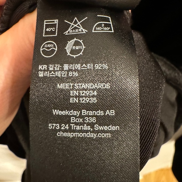 Cheap Monday Velvet  Black Dress - Picture 2 of 9